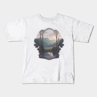 Dreamy elven landscape Kids T-Shirt